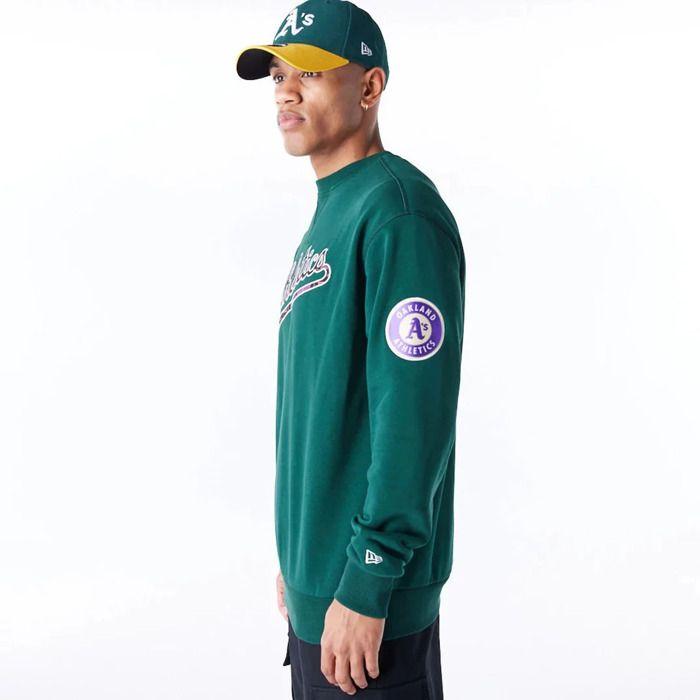 Sweatshirt - new era - oakland athletics - tartan infill - vert - manches longues - mixte