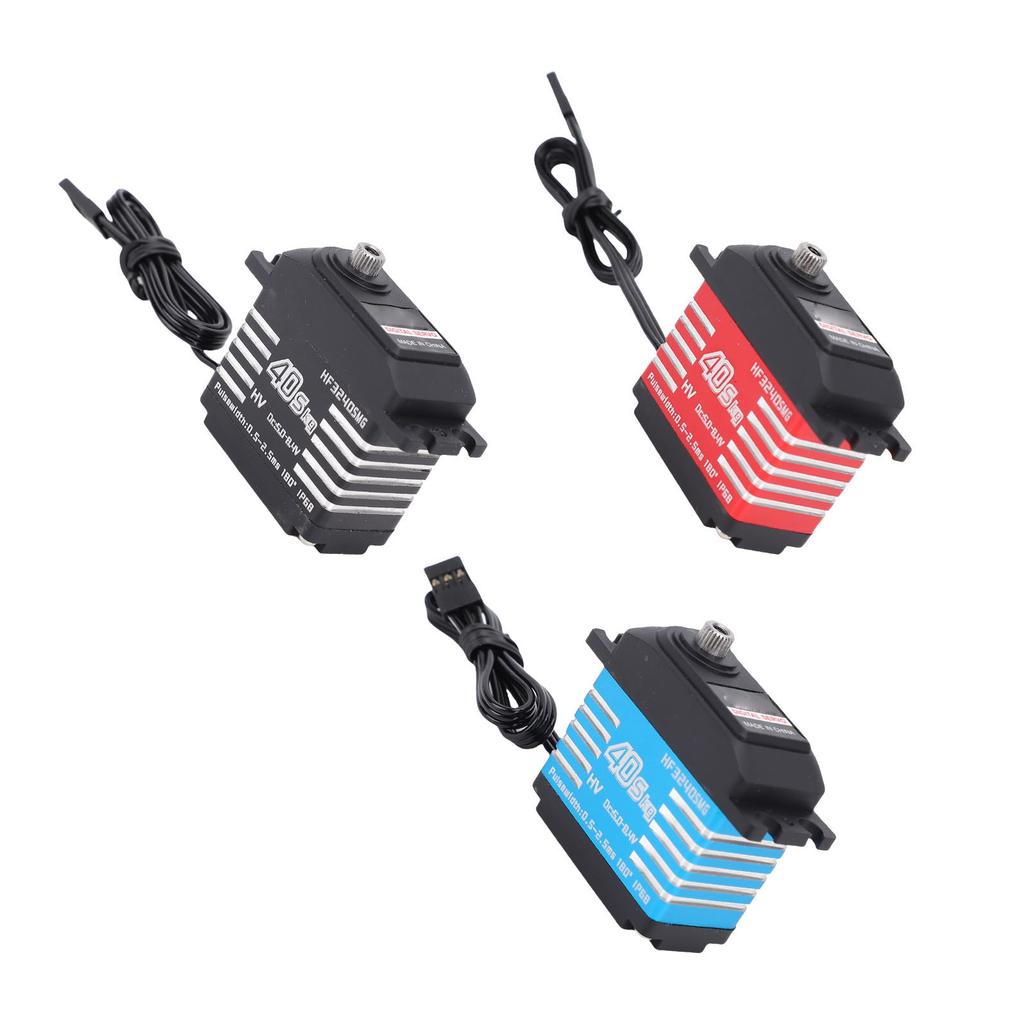 RC Digital Servo Motor IP68 Water Proof Metal Gear High Torsion with 25T Servo Horn for 1/12 1/10 1/