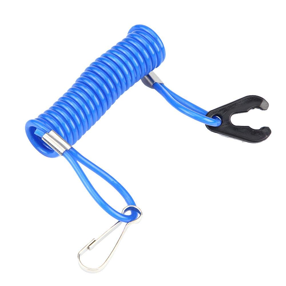 Akozon 2pcs Engine Stop Switch Key Strap Outboard Engine Ignition Emergency Kill Stop Switch Safety Tether Strap for Yamaha