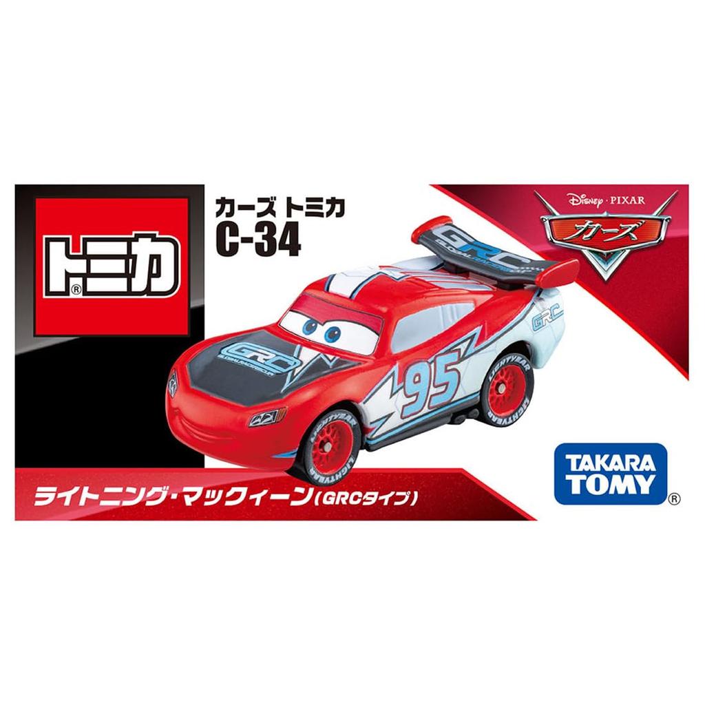 TAKARA TOMY Disney Cars Tomica Lightning McQueen Miniature Car Toy for Ages 3 and Up C-34 (GRC Type)