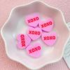 10Pcs New Cute Cartoon XOXO Love Series Flat Back Ornament Jewelry Bows Accessories