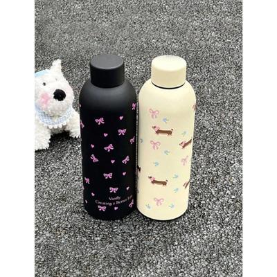 Large Capacity Hot Dog Bow Insulated Cup, Daily Travel Water Cup, Portable and Exquisite Stainless Steel Cup
