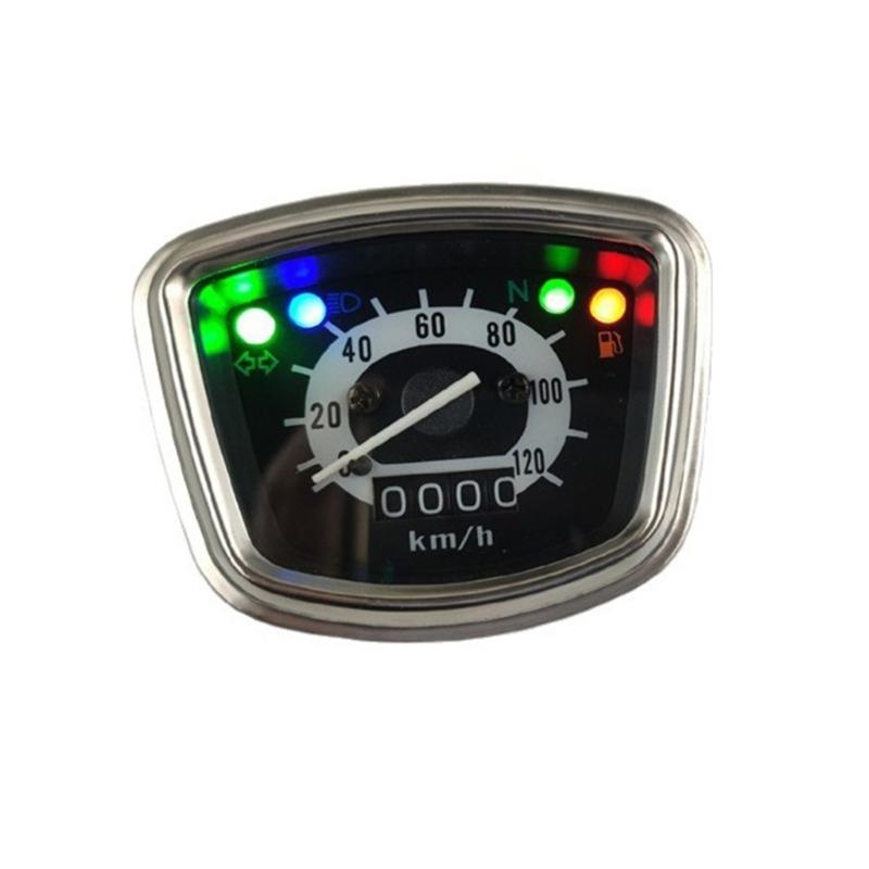 Compact Mini Motorcycle Dashboard Odometer Gauge Instrument For C100 C102 C105 C105t Cm91 With Bright LED Backlight