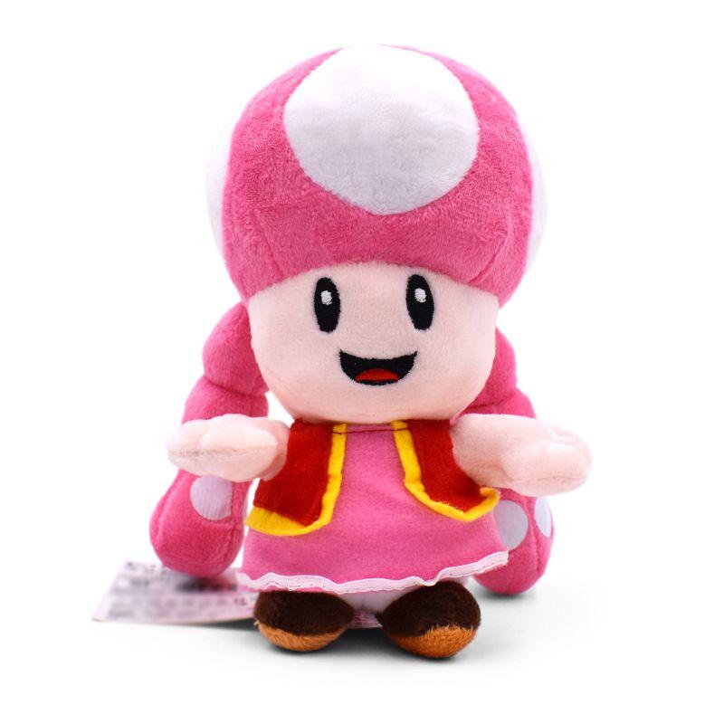 Super Mario Plush Toy Pink Mushroom Sister Soft Cuddly Limited Edition