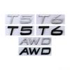T5 T6 AWD Logo Car Rear Trunk Emblem Sticker for Volvo S60 V60 S80 XC60 XC90 Auto Body Badge Decal Accessories