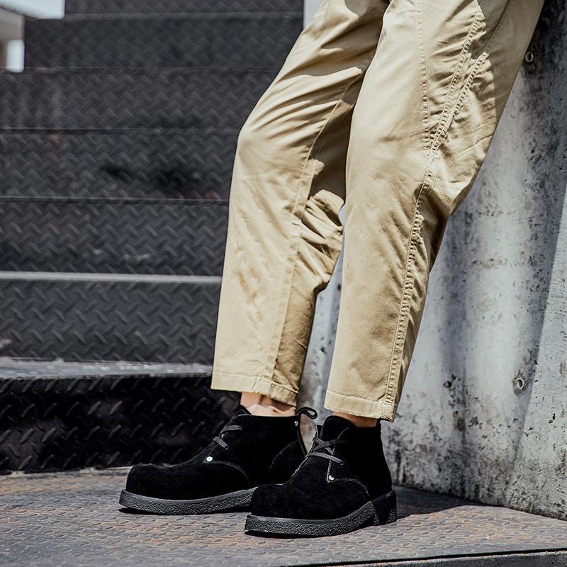 Martin boots men's autumn and winter new high-top rhubarb boots men's retro trend versatile outdoor tooling boots