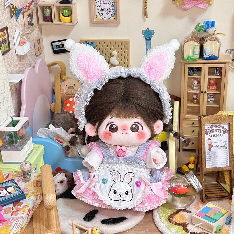 20cm Cotton Girl Doll Dress - Cute Chubby Body Outfit In Stock