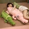 Lovely Giant Crocodile Plush Pillow Cartoon Stuffed Soft Animal Cushion Kawaii Dolls Birthday Gift for Boys Baby