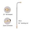 Stainless Steel 30°90°&U Bend High Pressure Washer Rod - 1/4" Quick Connect Cleaning Wand for AC Car Ventilation Duct Cleaning