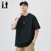 Izzueit Men's Heavyweight Loose Fit Short Sleeve T-Shirt