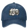 Marx Engels And Lenin Casual Baseball Cap Summer Communism Trucker Hat Hot Sale Tennis Skate Snapback Cap Unisex Baseball Caps