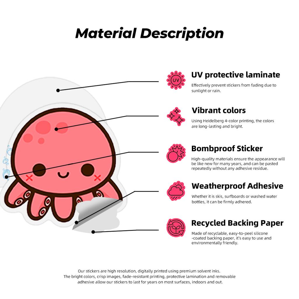 50 Stickers Children Cartoon Doodle Cute Animals DIY Water Cup Suitcase Ins Sticker Bag