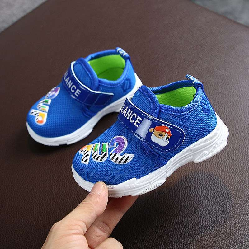 Solid bottom 0-1-3 year old baby breathable mesh shoes boys and girls sports shoes summer soft sole non-slip baby toddler shoes
