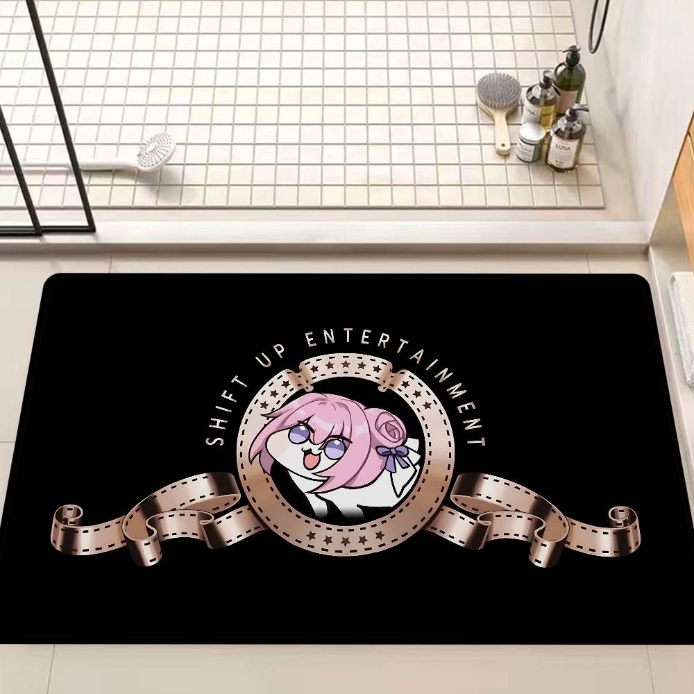 Doro NIKKE The Goddess of Victory Game Floor Mat Rectangle Anti-slip Home Soft Badmat Front Door Indoor Outdoor Mat Welcome