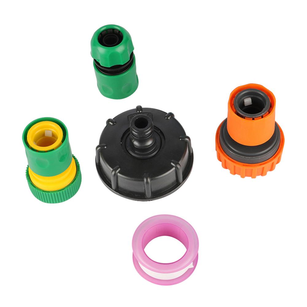 IBC Tank Adapter Replacement Valve Tap S60 Coarse Thread Reduce 1/2"3/4"1" Pipe Connection Water Tank Garden Irrigation Coupling