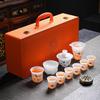 DARUNYAO Luxury Ice Jade Ceramic Tea Set