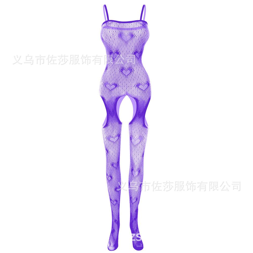 Sexy Underwear Supply Sexy Suspenders Mesh Tight Hollowed Out Large Size Cute Heart
