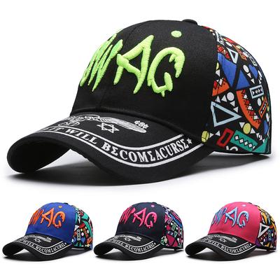 Embroidered Hat Outdoor Sun Protection Sun Hat Letters Hip-Hop Printed Casual Baseball Cap For Men Women