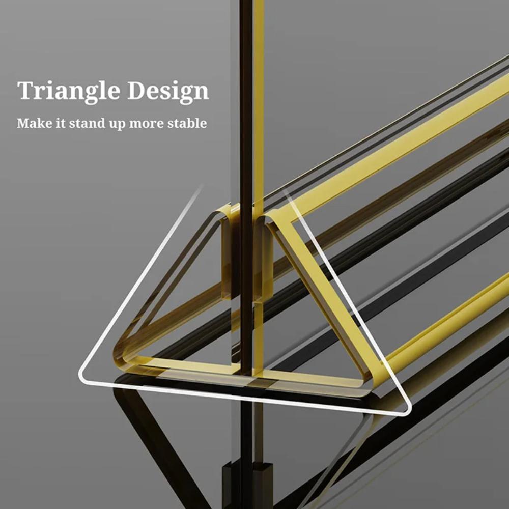 With Base Acrylic Golden Sign Holder DIY Table Cards Picture Frame  Dinner Party