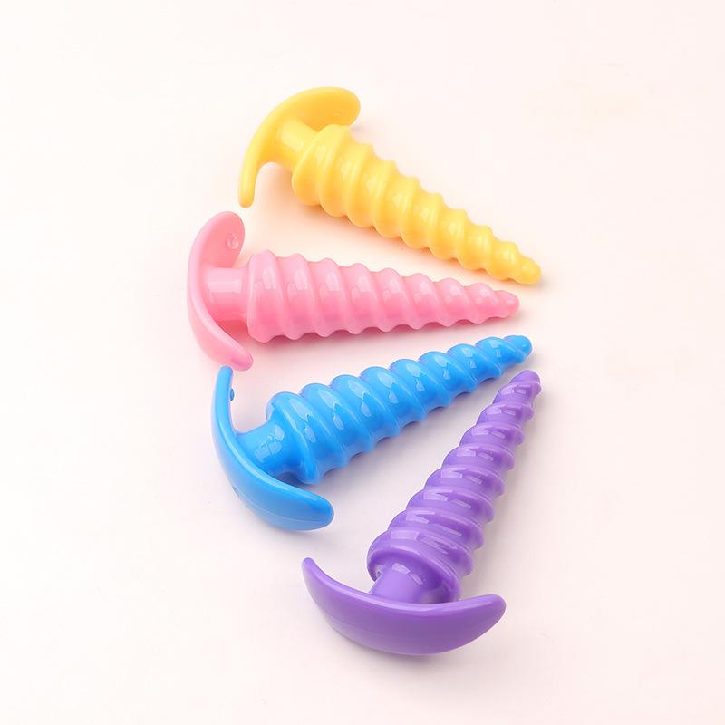 Anal Plug Butt Erotic Screw Thread Anus Plug Adult Sex Toys Woman Men Anal Dilator