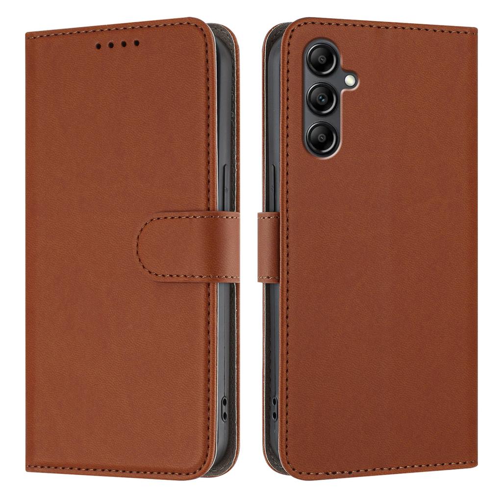 Etui skórzane na Samsung Galaxy A16 5G/Galaxy A16 4G/Galaxy A26 5G/Galaxy A17 5G, jednokolorowe etui na telefon z portfelem