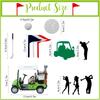 26 buc. Decorațiuni Tort Golf Mergând Spre Ziua de Naștere a Jucătorului de Golf