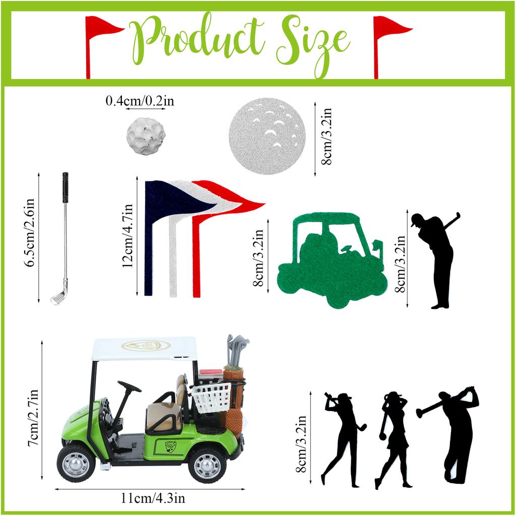 26 buc. Decorațiuni Tort Golf Mergând Spre Ziua de Naștere a Jucătorului de Golf