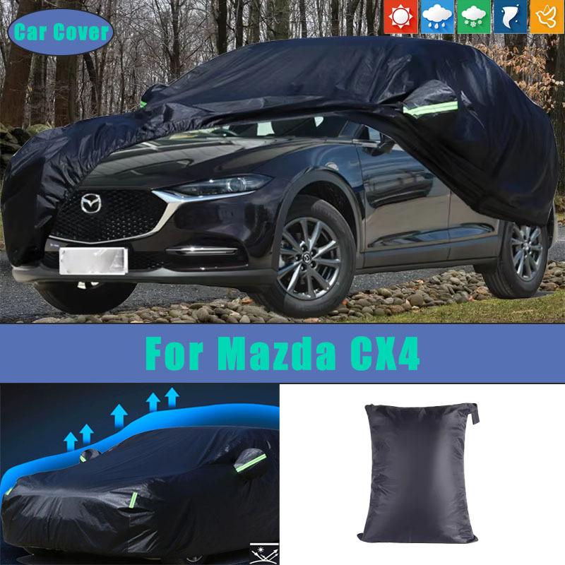 For Mazda CX4 Car Full Outer Covers Outdoor Waterproof Dustproof Sun Rain Snow Protection Exterior Car Accessories