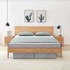VidaXL Boîtes de rangement 2 pcs Tissu 70x40x18 cm Gris 332906