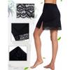 Sottogonna Mezza Sottogonna da Donna con Bordino in Pizzo Floreale Resistente all'Aderenza Biancheria Intima da Donna Sottogonna a Vita