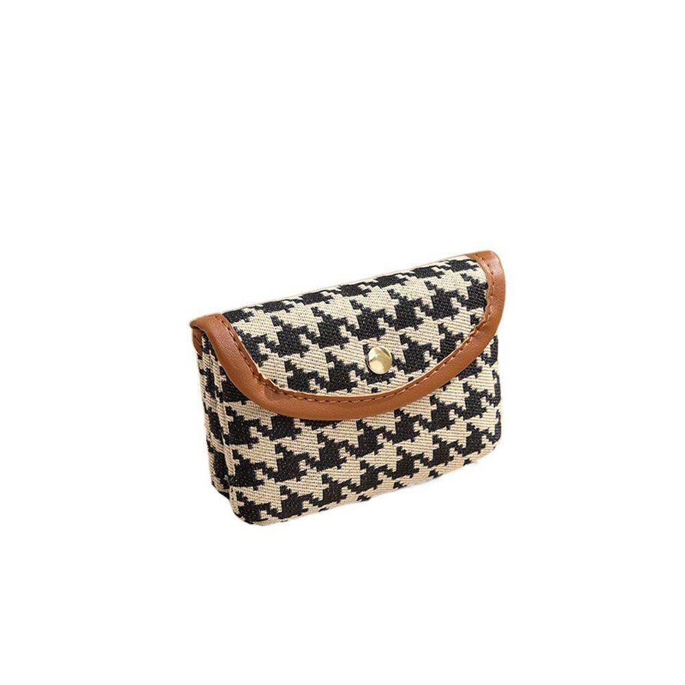 Zipper Coin Purse Fashionable Handbag Women Mini Ultra-thin Short Style Small Purse Large Capacity Key Card Bag Square Coin Bag