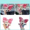 Niedlicher Rosa Häschen Schleife Auto Ornament Plüsch Hängeanhänger für Mädchen
