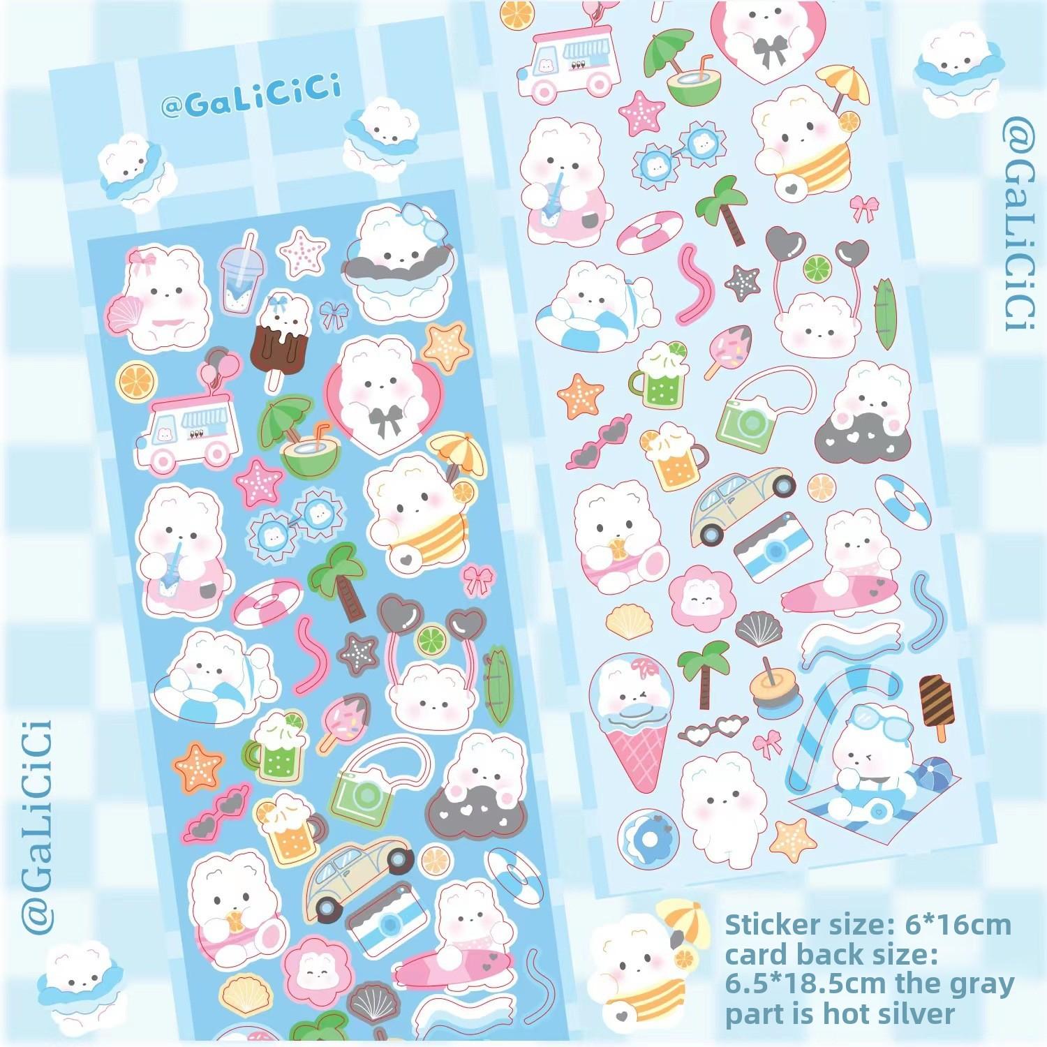 Милый мультяшный кролик Gooka наклейка DIY ручной счет украшения материал — фото 3