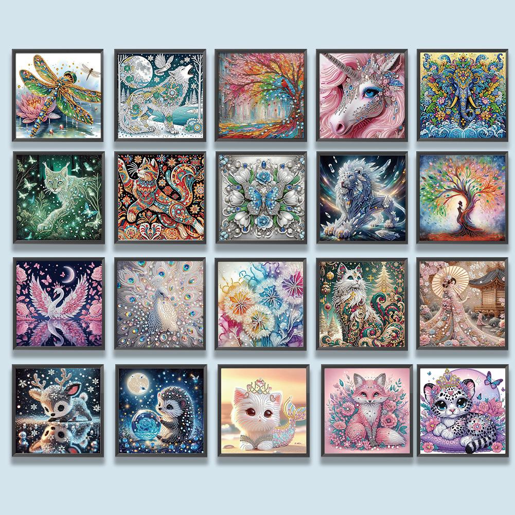 5D-Diamant-Malerei-Set zum Selbermachen, teilweiser Spezialbohrer, Tierdekoration