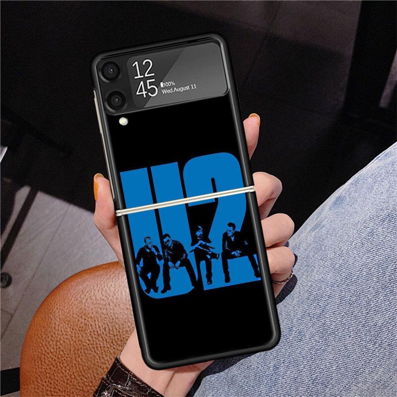 Band U-U2 Rock Phone Case For Samsung Z Flip 7 6 5 4 3 Galaxy ZFlip7 ZFlip6 ZFlip5 ZFlip4 ZFlip3 5G Print Cover