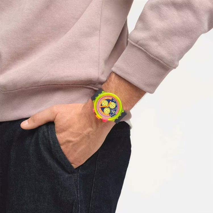 SWATCH Unisex 47mm Green Watch SB06J100 SB06J100