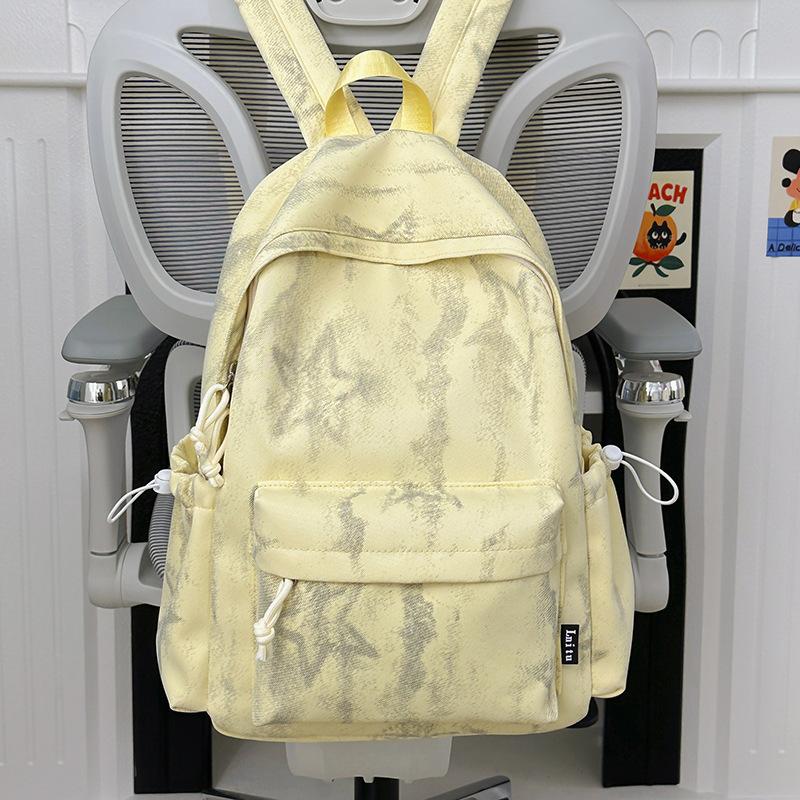 Schoolbag1011 New Star Large Capacity Middle School Student Female Tie-Dyeing Casual Backpack Female Backpack Teen School Bag