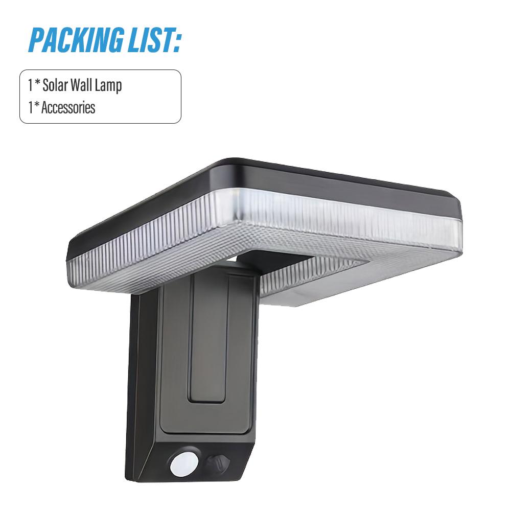 

Уличный складной солнечный светильник с датчиком движения настенный светильник 120° широкоугольное освещение солнечный настенный светильник 3 режима освещения IP44
