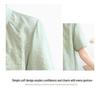 Elegant 2026 Summer Chinese Style Top for Stylish Moms – Short Sleeve Solid Color Shirt for Middle-aged & Elderly Women