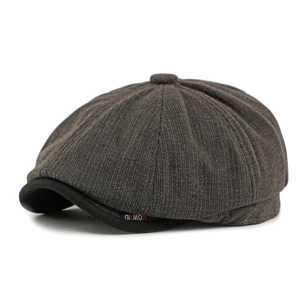 Autumn Winter Warm Hat Men's Octagonal Hat British Retro Forward Hat Paintsman Hat Newsboy Hat