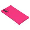 For iPhone 16 Case Compatible with MagSafe Straight Edge TPU Phone Cover with Camera Lens Protector