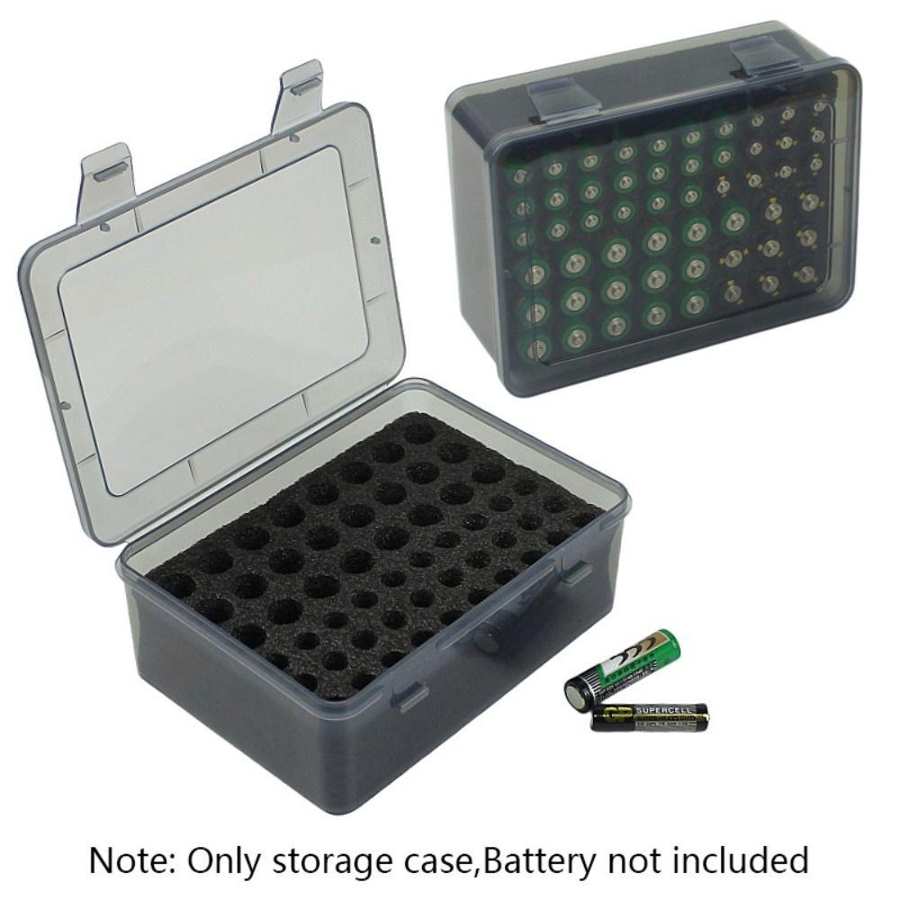No.5/7 Battery Box Holds 54 Slot AA AAA Battery Storage Organizer Case Holder for Home Garage Drawer Protect Battery Storage