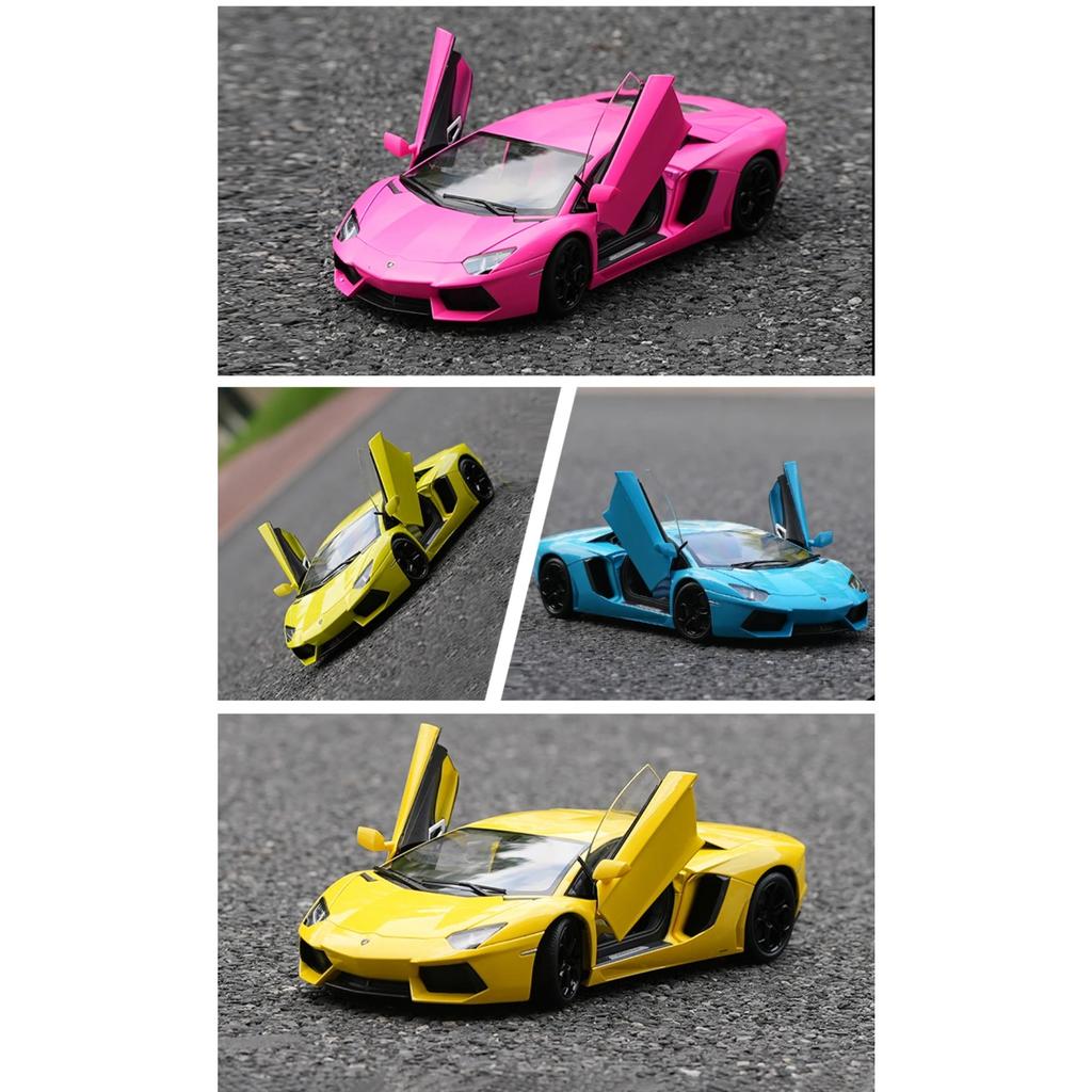 Welly 1/24 Lamborghini LP700-4 Aventador Alloy Racing Alloy Car Model Simulation Car Decoration Collection Gift Toy