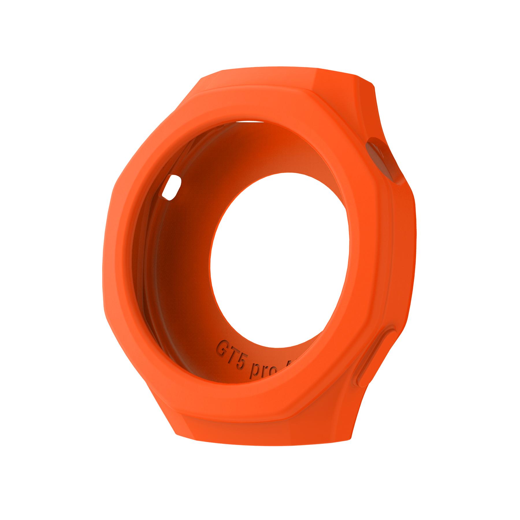 

Силіконовий захисний чохол для смарт-годинника Huawei Watch GT 5 pro 46mm, кришка-накладка, заміна, протиударні прозорі чохли GT5 pro 46mm only case помаранчевий
