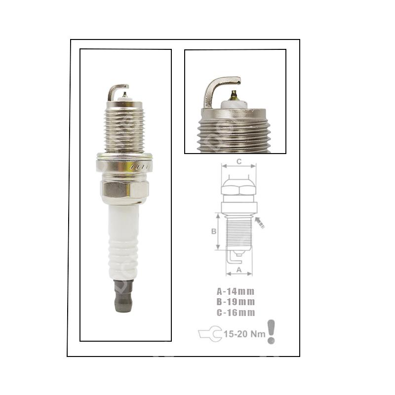4pcs BKR5EYA-11 4194 Normal Spark Plug For Toyota Lexus GS SC Celica MR2 4Runner Matrix Previa BKR5EYA11 2526 5776