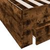 Bed Frame with Drawers Smoked Oak Finish 90 x 190 cm Engineered Wood