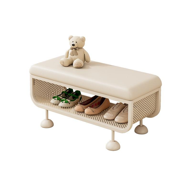 Cream Style Designer Shoe Changing Bench, Home Entrance Entryway Bench