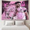 Messi's Pink  Tapestry Hanging for Bedroom,Livingroom, Playroom,Decor Art Room Wall Tapestry Holiday and Birthday Gifts