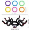 Halloween Ring Toss Games Inflatable Spiders Ring Toss Toy for Kids Halloween Party Favors Supplies Indoors Outdoors Party Games