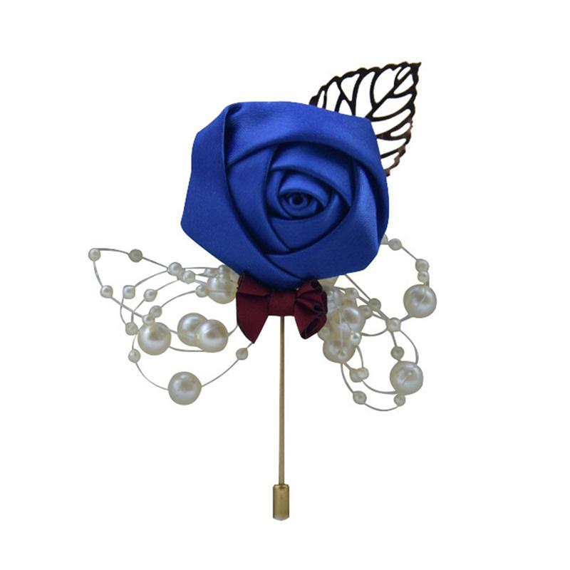 Bust Brooch Suit Collar Flower Wedding Groom And Bride Brooches Accessories Rose Collars Flower Simulation Conference